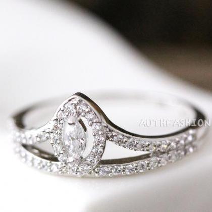 Crystal Crown Ring , Tiara Ring Princess , Ring..