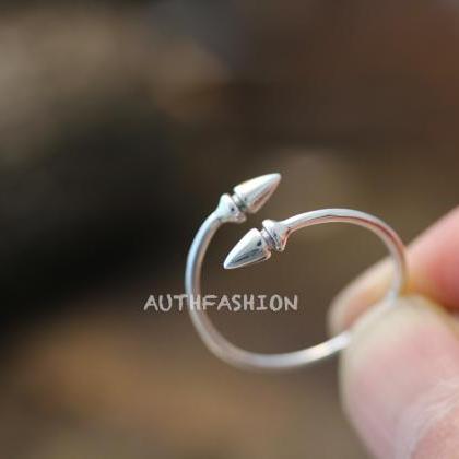 Sterling Silver Arrow Ring Spear Gift Idea Size..