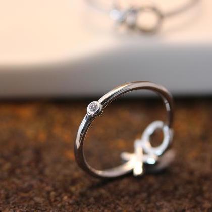 2 Piece Xo Knuckle Ring 3 & 6 Size..